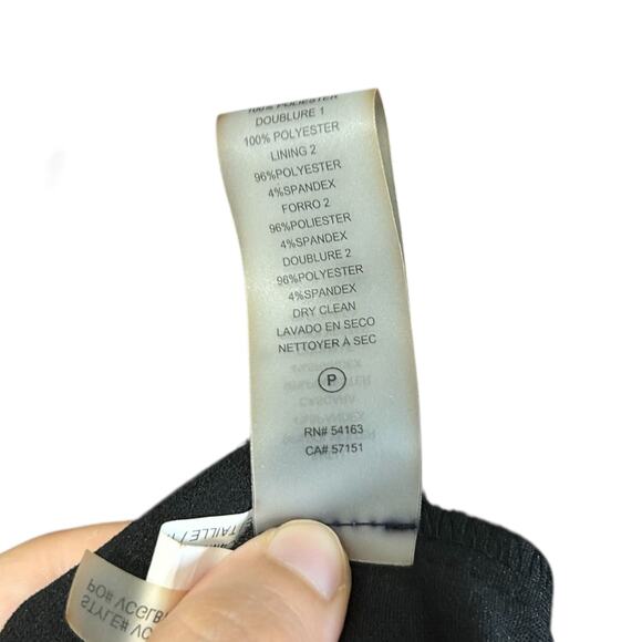 Vince Camuto Crepe Sequin Off Shoulder Dress NWT Women's Sz 4 Black Glam Bold - Picture 8 of 8